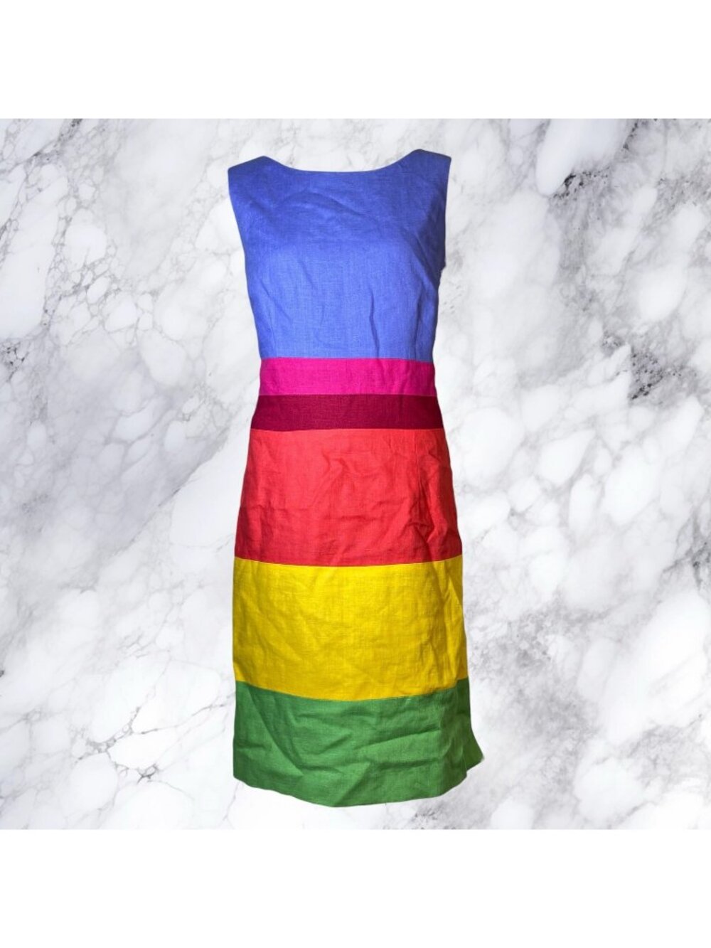 VTG John Roberts Rainbow Shift Dress